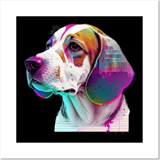 Vaporwave Beagle Posters and Art